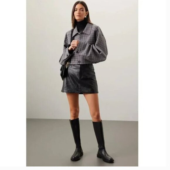 DL1961 Leather Mini Skirt Alma 28 - Picture 2 of 13